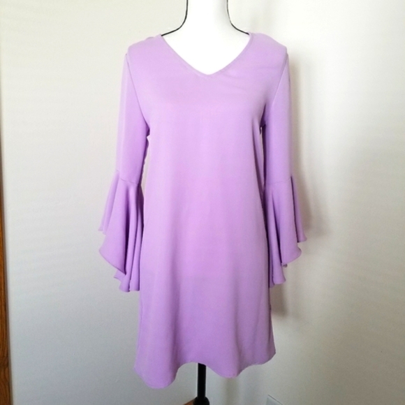 Everly Dresses & Skirts - Everly Lavender Bell Sleeved Dress
